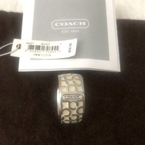 Coach Op Art Bias Enamel Ring